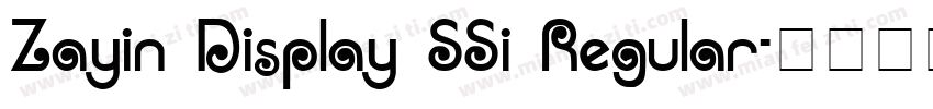 Zayin Display SSi Regular字体转换